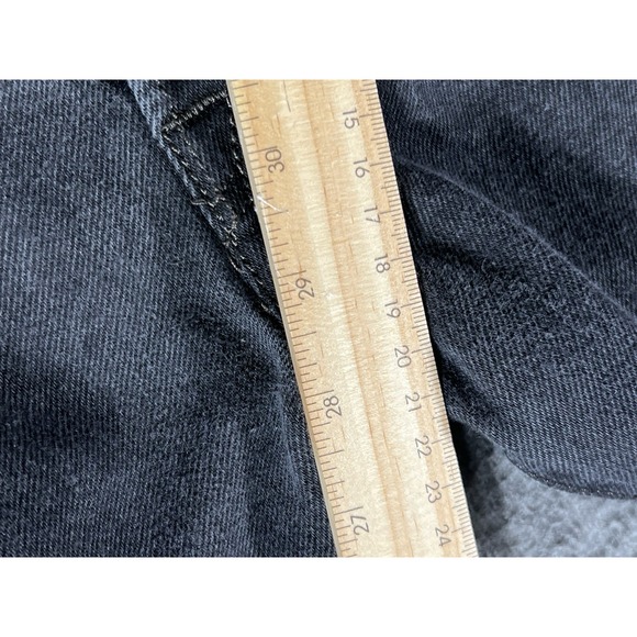 Levis 501 Jeans Black Straight Button Fly Denim‎ Work Mens Size 38x29 - Picture 9 of 11